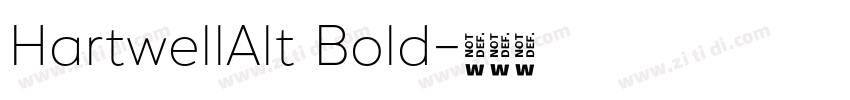 HartwellAlt Bold字体转换